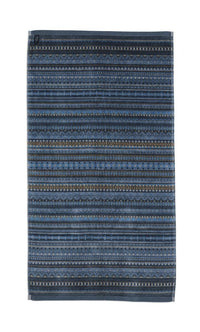 Pip Studio Douchehanddoek Geometric Print Dark Blue