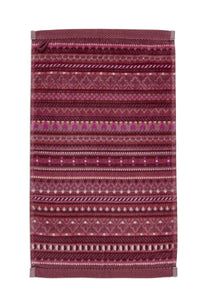 Pip Studio Gastendoekje Geometric Print Dark Pink