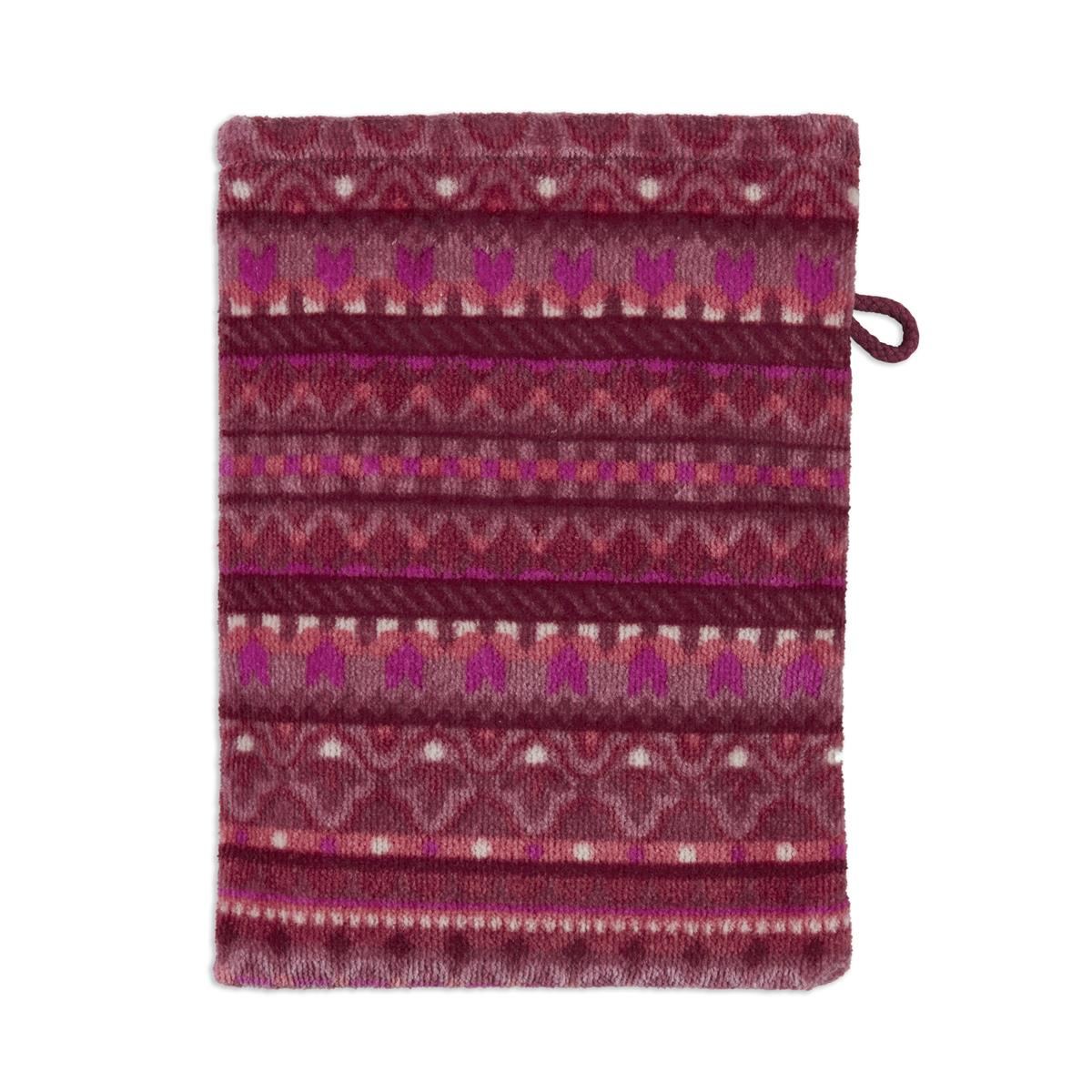 Pip Studio Washandje Geometric Print Dark Pink