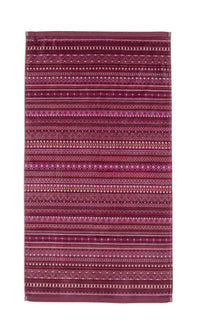 Pip Studio Douchehanddoek Geometric Print Dark Pink