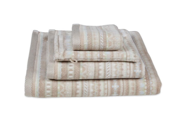 Pip Studio Handdoek Geometric Print Sand
