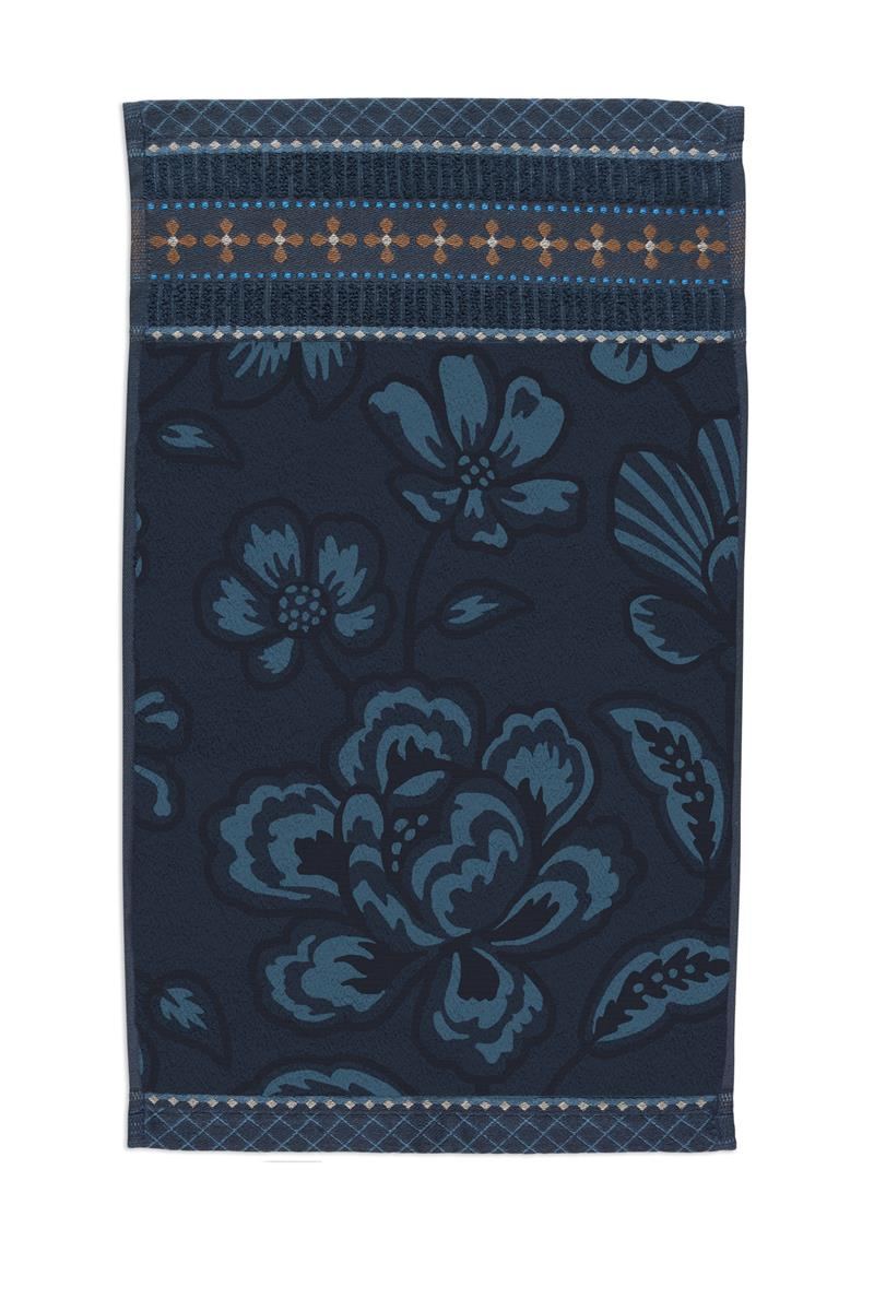 Pip Studio Gastendoekje Jasmin Jacquard Dark Blue