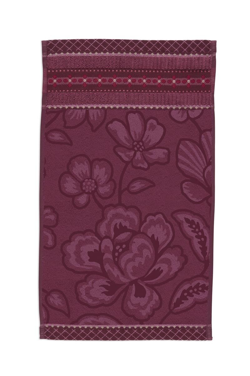 Pip Studio Gastendoekje Jasmin Jacquard Dark Pink
