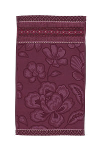 Pip Studio Gastendoekje Jasmin Jacquard Dark Pink