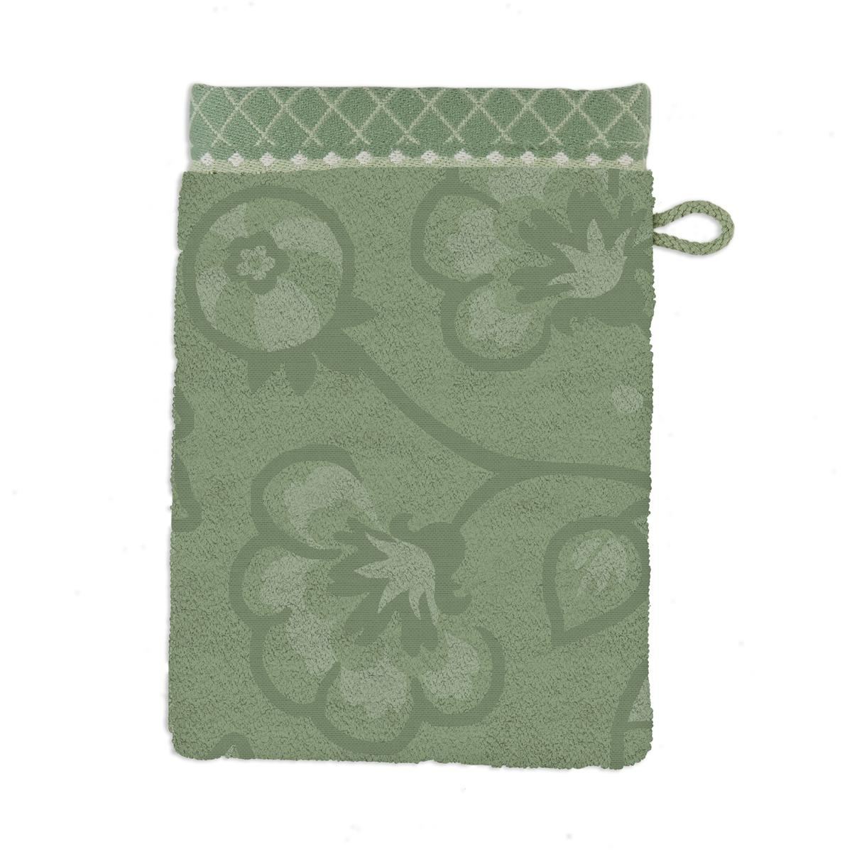 Pip Studio Washandje Jasmin Jacquard Green