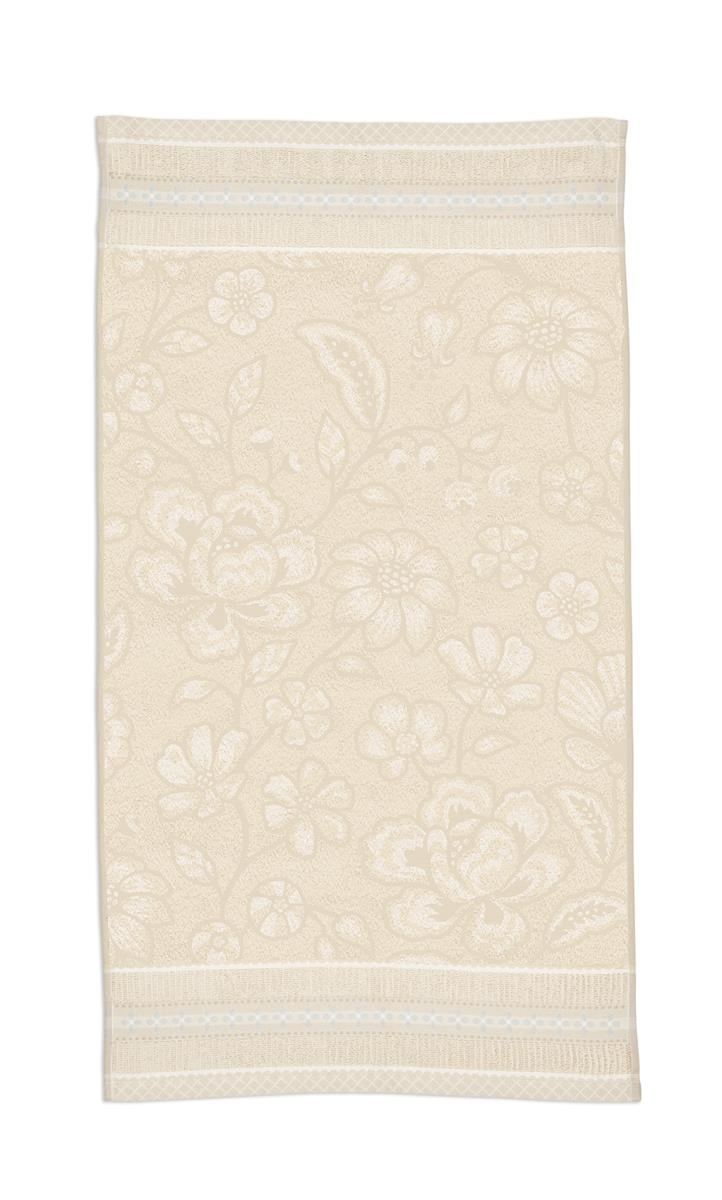 Pip Studio Douchehanddoek Jasmin Jacquard Sand