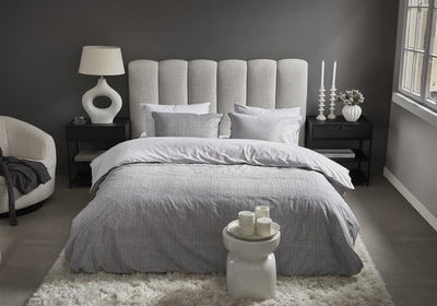 Riviera Maison Dekbedovertrek Chevron Weave Grey