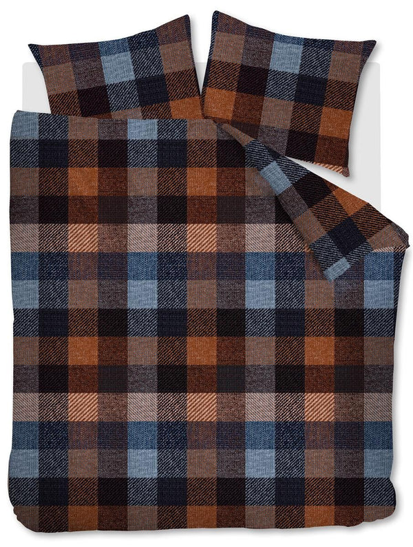 BeddingHouse Dekbedovertrek Beckett Blue