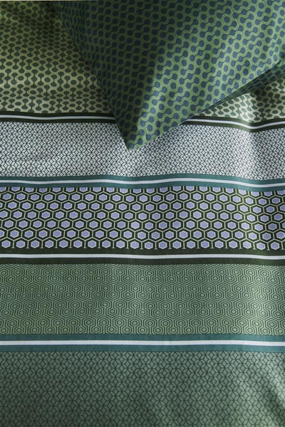 BeddingHouse Dekbedovertrek Romeo Blue Green