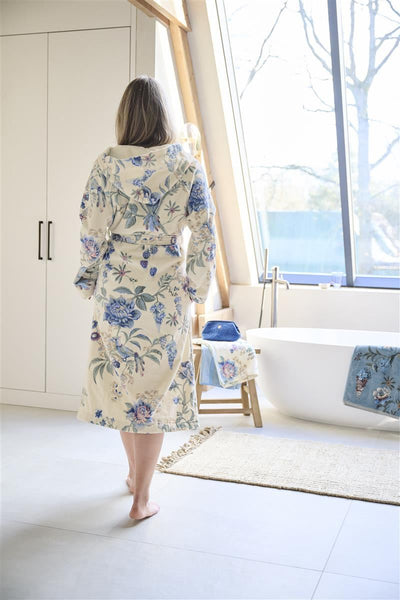 Pip Studio Badjas Secret Garden WhiteBlue