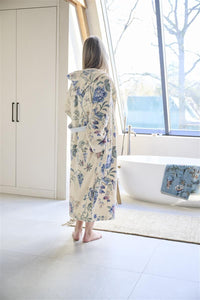Pip Studio Badjas Secret Garden WhiteBlue