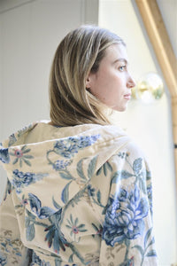 Pip Studio Badjas Secret Garden WhiteBlue