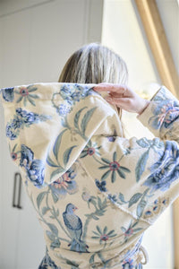 Pip Studio Badjas Secret Garden WhiteBlue