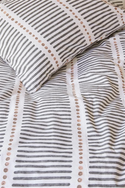 vtwonen Dekbedovertrek Stip and Stripe Blush