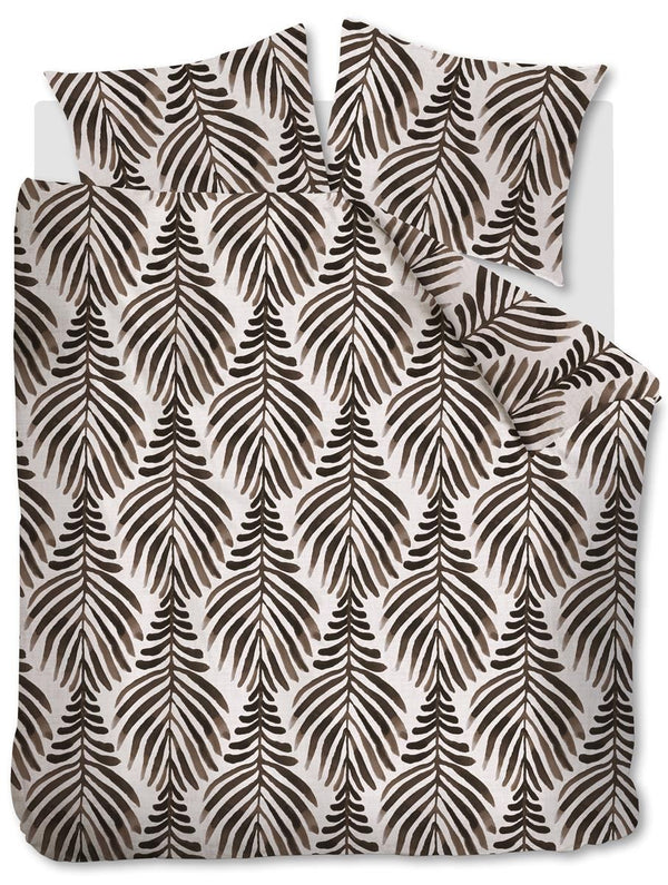 vtwonen Dekbedovertrek Bold Feathers Sand