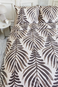 vtwonen Dekbedovertrek Bold Feathers Sand