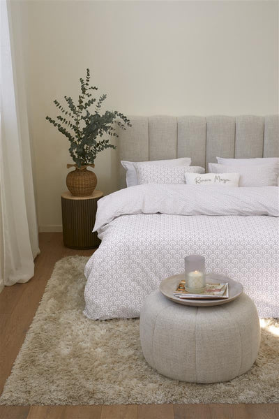Riviera Maison Dekbedovertrek Arched Soft Pink