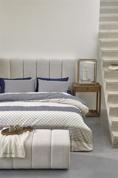 Riviera Maison Dekbedovertrek Ropes Navy Blue
