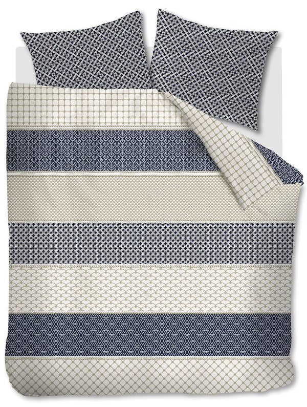 Riviera Maison Dekbedovertrek Ropes Navy Blue