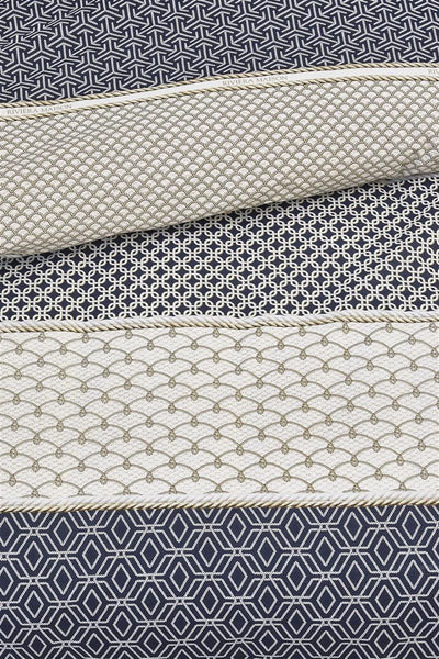 Riviera Maison Dekbedovertrek Ropes Navy Blue