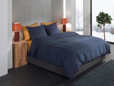 Heckett & Lane Dekbedovertrek Spina Dark-Blue