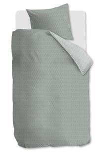 Riviera Maison Dekbedovertrek Twisted Grey Green