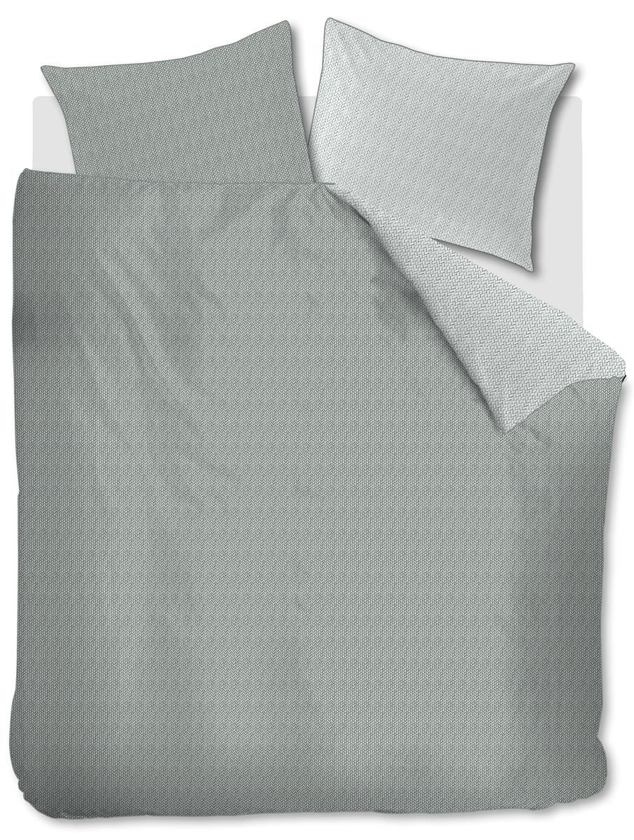 Riviera Maison Dekbedovertrek Twisted Grey Green