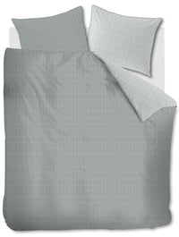 Riviera Maison Dekbedovertrek Twisted Grey Green