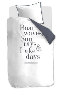 Riviera Maison Dekbedovertrek Lake Days Navy Blue