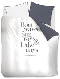 Riviera Maison Dekbedovertrek Lake Days Navy Blue