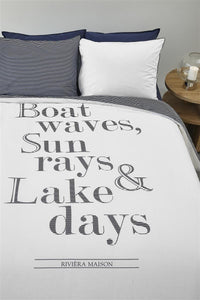 Riviera Maison Dekbedovertrek Lake Days Navy Blue