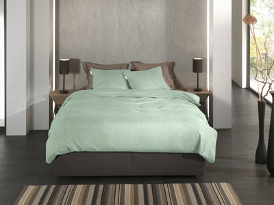 Heckett & Lane Dekbedovertrek Spina Laurel-Green