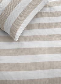 Riviera Maison Dekbedovertrek Striped Sand
