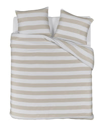 Riviera Maison Dekbedovertrek Striped Sand