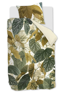 BeddingHouse Dekbedovertrek Begonia Olive Green