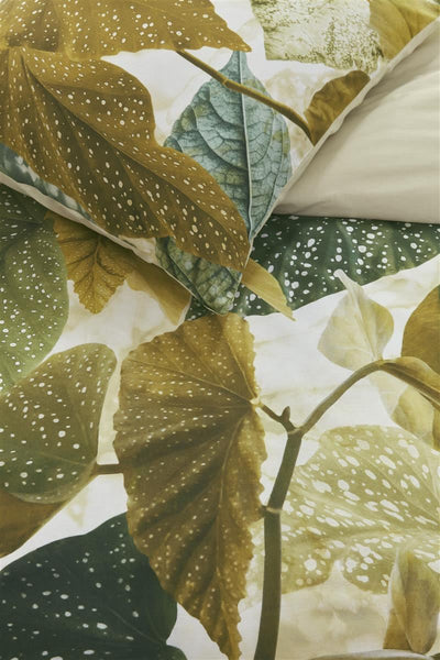 BeddingHouse Dekbedovertrek Begonia Olive Green