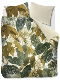 BeddingHouse Dekbedovertrek Begonia Olive Green