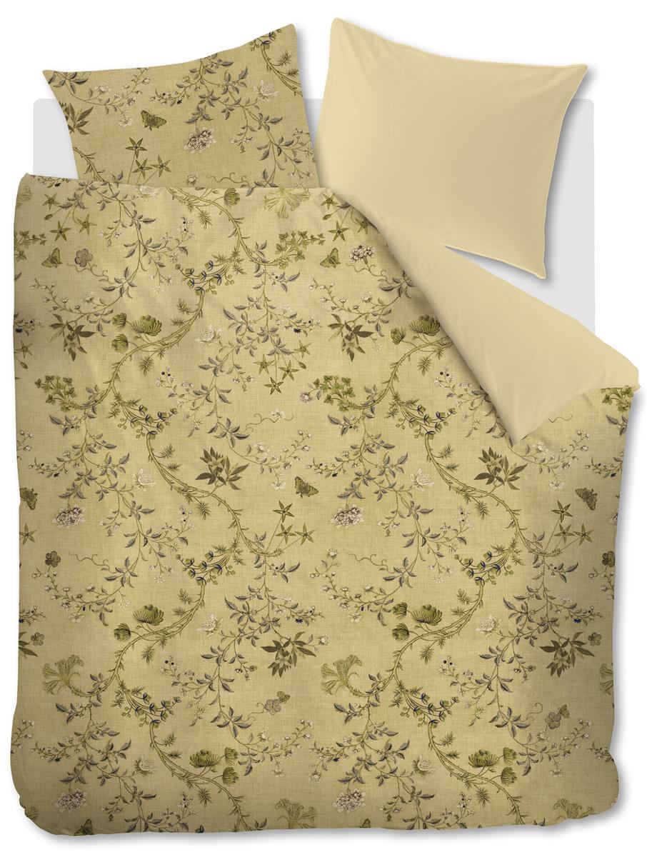 BeddingHouse Dekbedovertrek Charlotte Olive Green