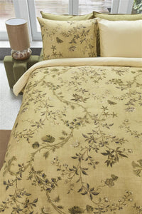 BeddingHouse Dekbedovertrek Charlotte Olive Green