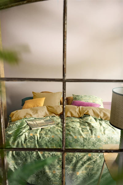 At Home Dekbedovertrek Ancient Olive Green