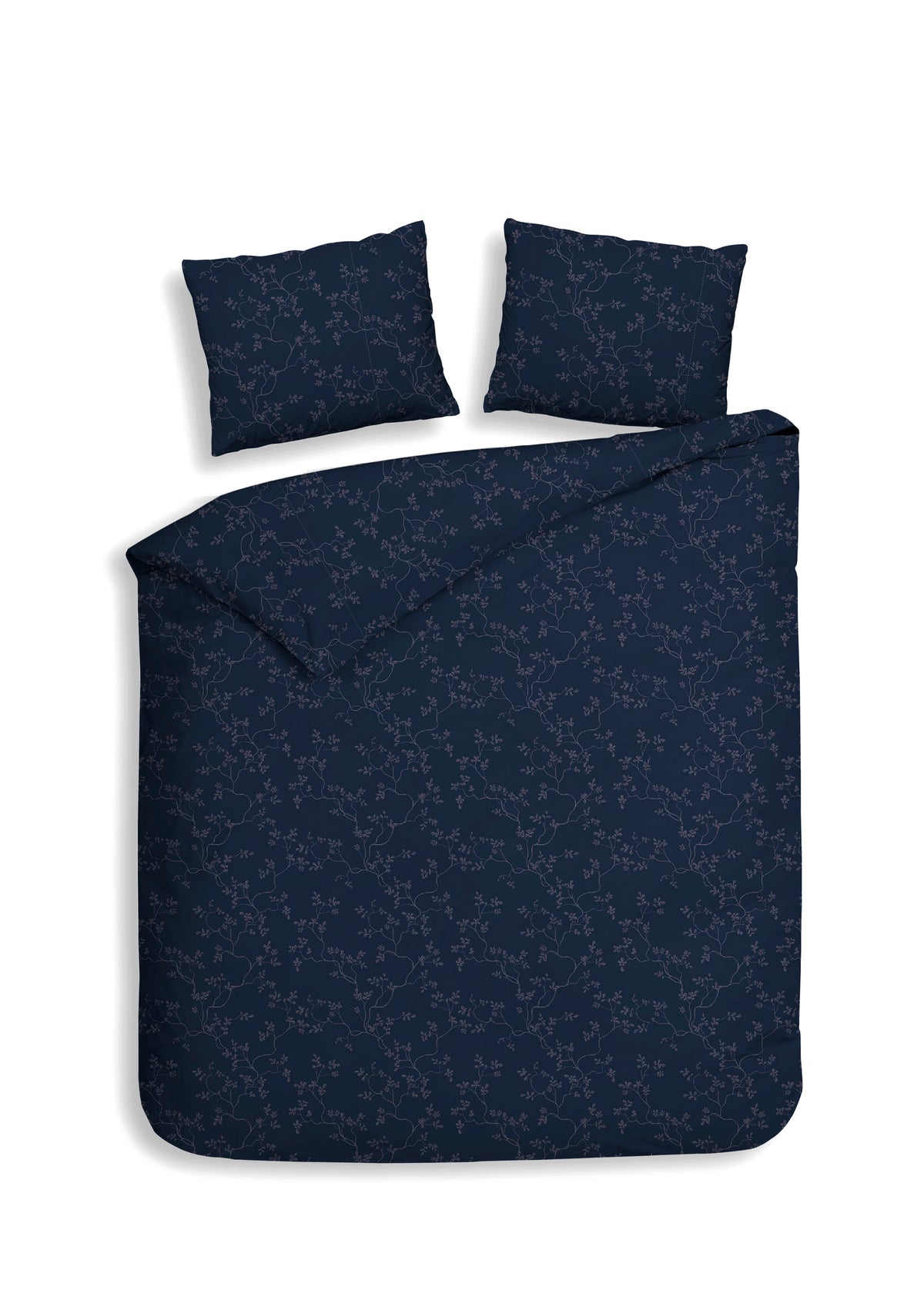 Heckett & Lane Dekbedovertrek Alloro Dark-Blue