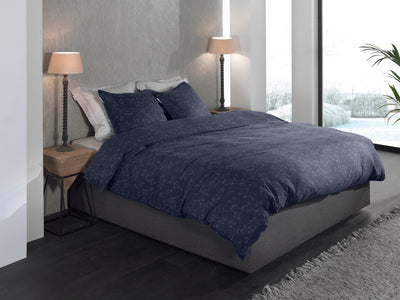 Heckett & Lane Dekbedovertrek Alloro Dark-Blue