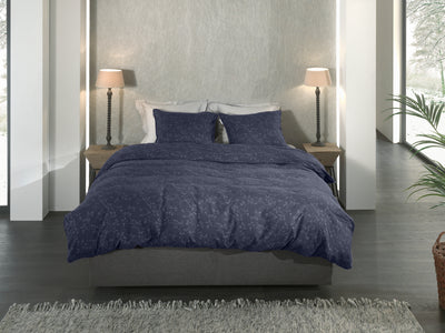 Heckett & Lane Dekbedovertrek Alloro Dark-Blue
