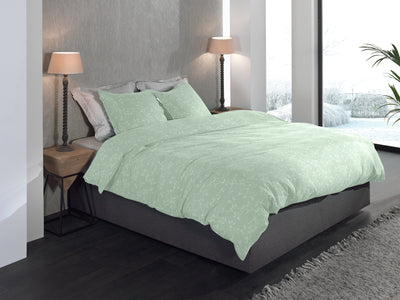 Heckett & Lane Dekbedovertrek Alloro Laurel-Green
