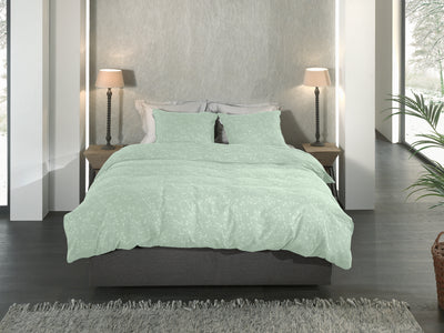 Heckett & Lane Dekbedovertrek Alloro Laurel-Green