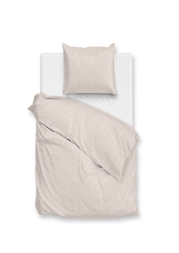 Zohome Dekbedovertrek Flanella di Lino Sandy-Beige