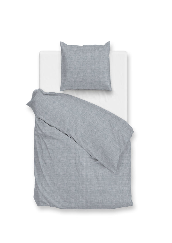 Zohome Dekbedovertrek Flanella di Lino Denim