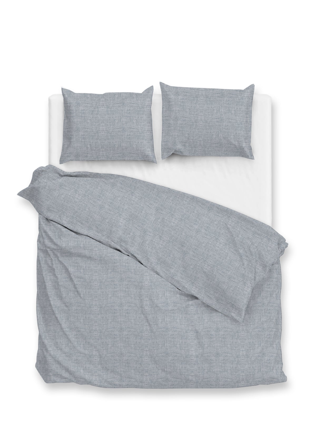 Zohome Dekbedovertrek Flanella di Lino Denim