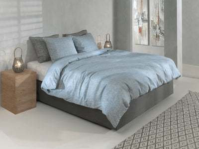 Zohome Dekbedovertrek Flanella di Lino Denim