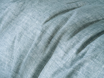 Zohome Dekbedovertrek Flanella di Lino Denim